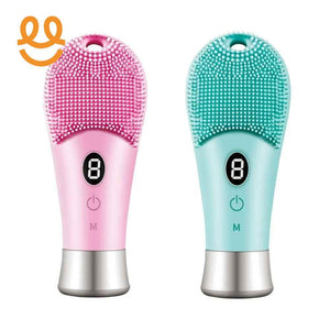Electric Ultrasonic Skin Sonic Scrubber Facial Brush Cleaner