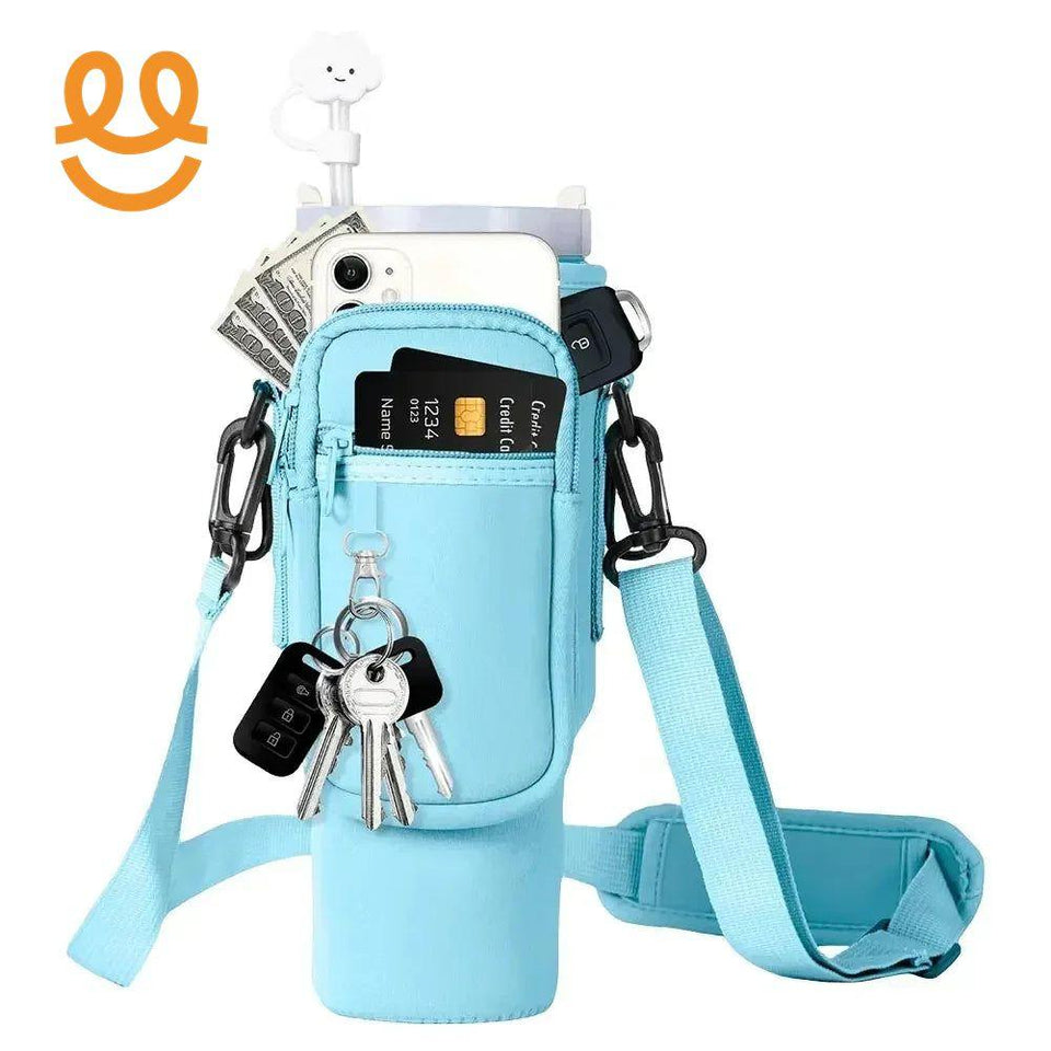 40oz Neoprene Water Bottle Carrier Bag For Quencher Cup Sleeve