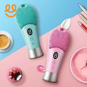 Electric Ultrasonic Skin Sonic Scrubber Facial Brush Cleaner