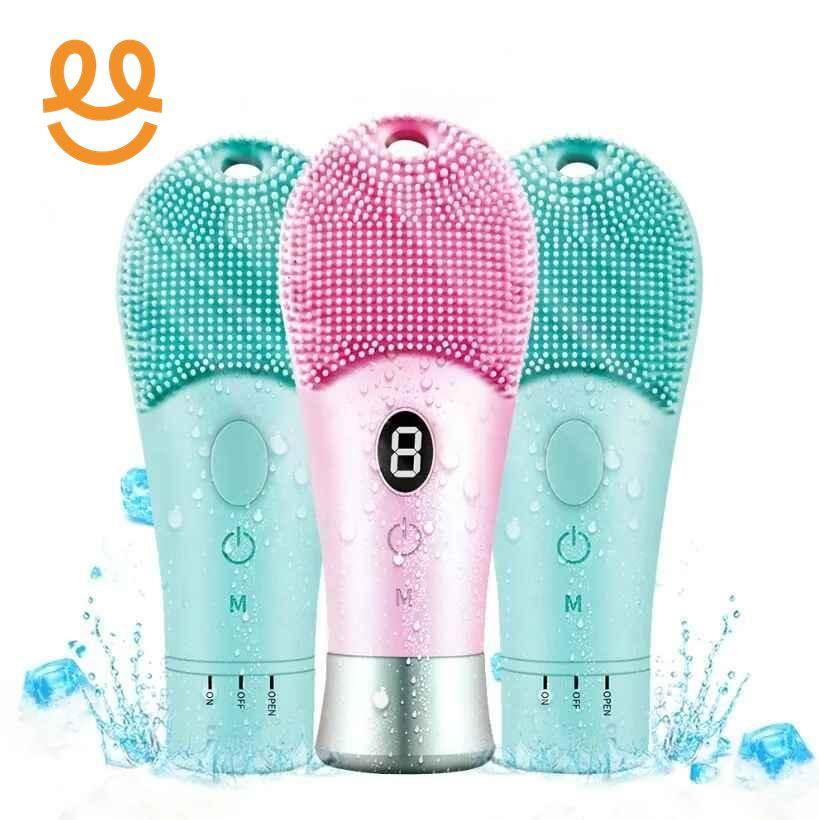 Electric Ultrasonic Skin Sonic Scrubber Facial Brush Cleaner