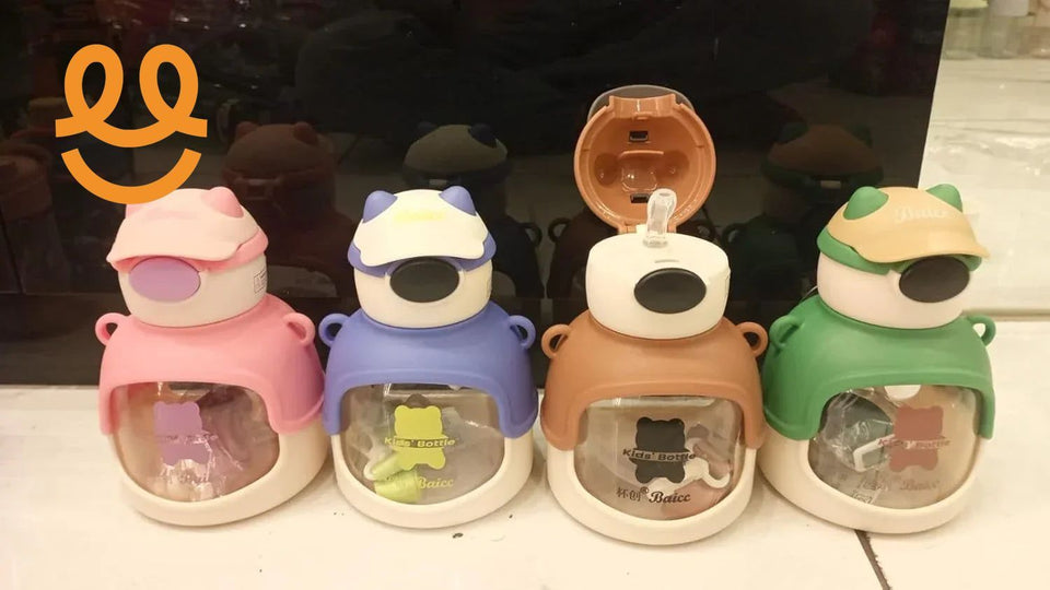 Cartoon Bear Jar with Cap – Fun Food or Candy Organizer