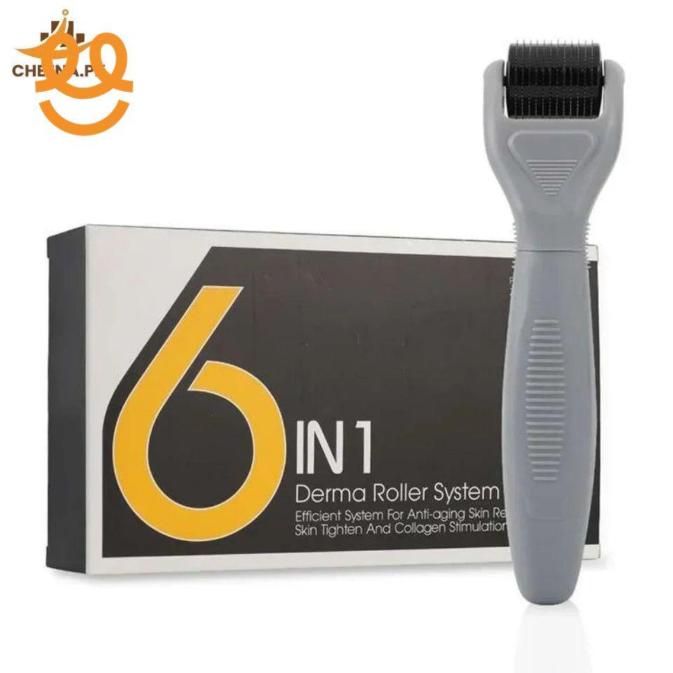 6 in 1 Derma Roller Kit for Face, Beard, Hair Growth & Skin Rejuvenation