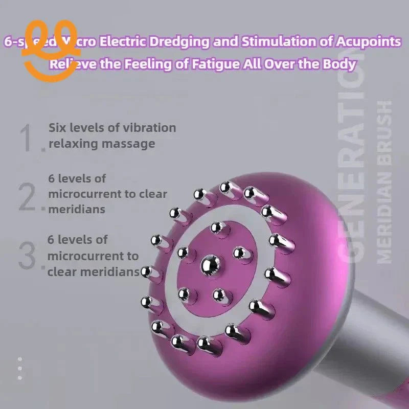 Massager Body Shaping Heating Meridian Scraping brush massager